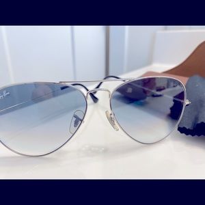 Ray Ban Aviator Silver Metal